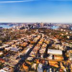 Aerial view of Sydney