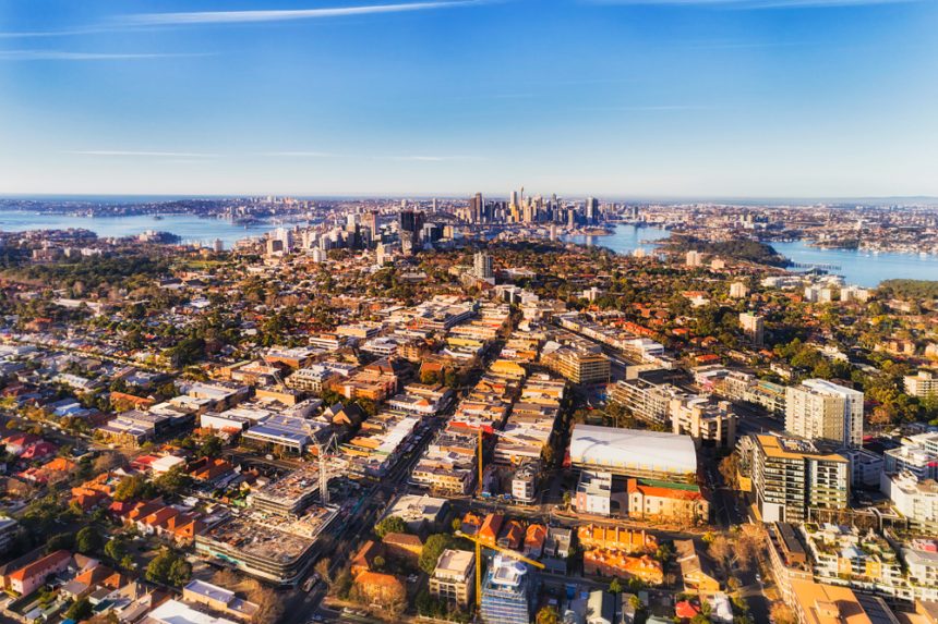 Aerial view of Sydney