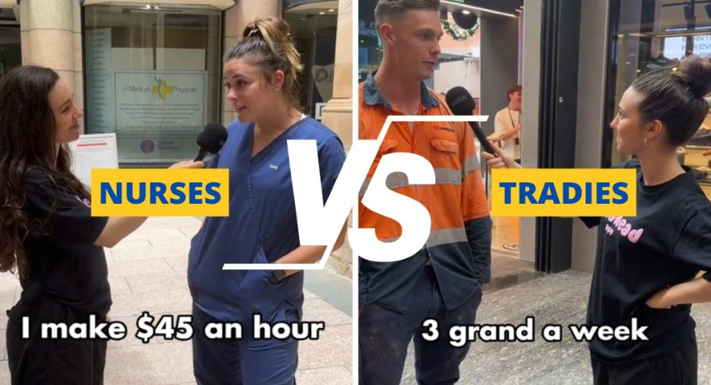 NURSES v tradies