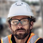 Tradie in safety glasses