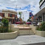 Pocket park in city area, Melbourne