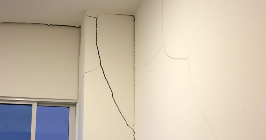 Crack in wall of home