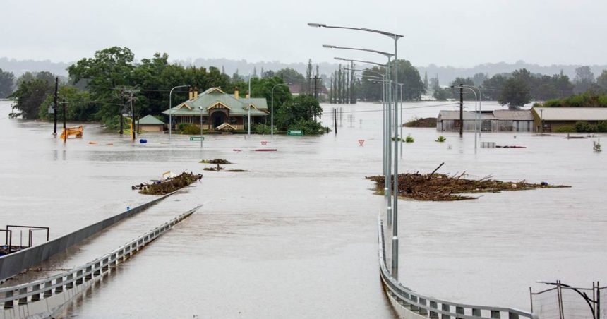 home in Australia caught in flood