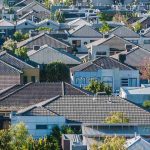 an arial view of houses