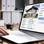 Online home listing on home computer