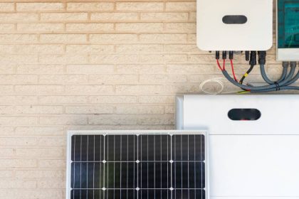 solar battery on a house