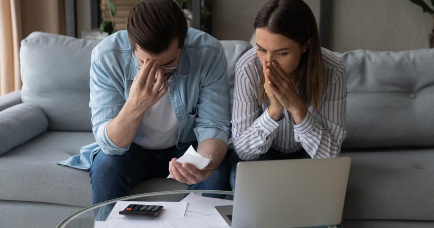 Couple with mortgage stressed about finances