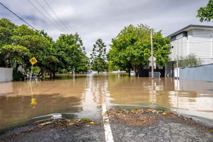 A house in brisbane flooded