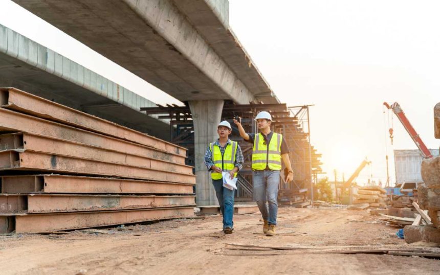 construction apprentice and teacher