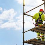 Tradies working on scaffold