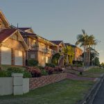 Sydney homes in a row along a suburban street