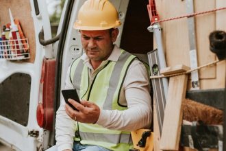 construction worker struggling to pay his tax