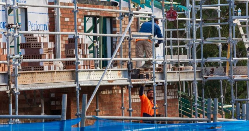 subcontractors working on construction site in Sydney