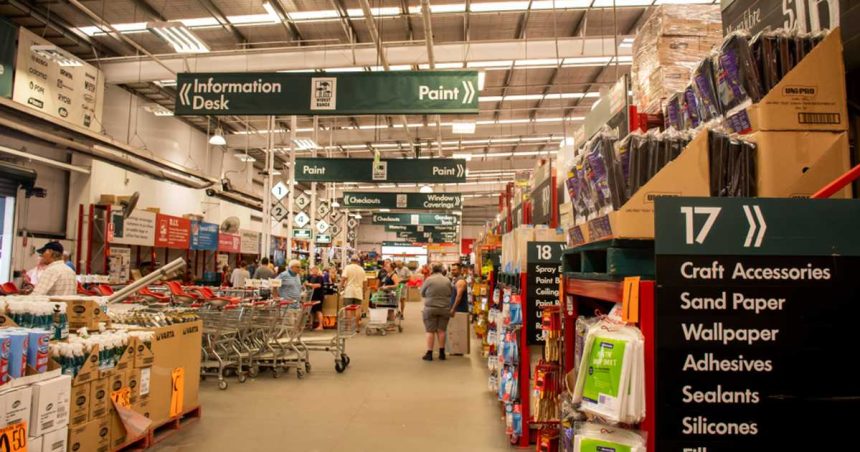 Bunnings Warehouse aisle