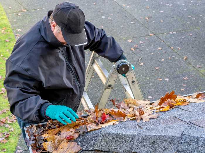 Removing any fallen debris from your roof and gutters helps protect your home against ember attacks. 